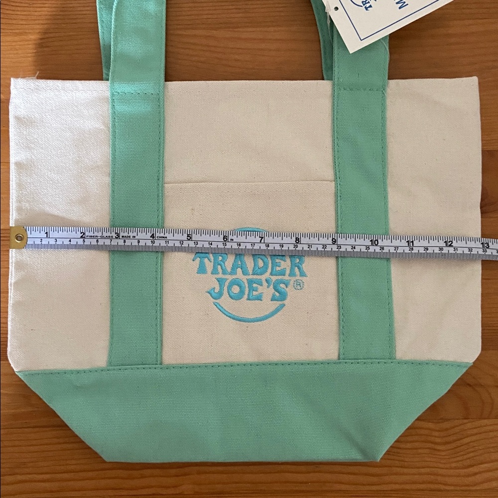 Trader Joe’s Mini Pastel Canvas Tote Bag - Picture 6 of 7